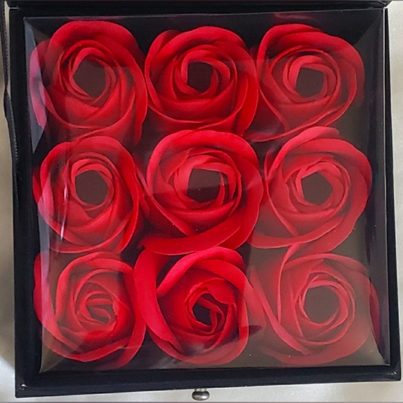 Valentine's Day Forever Roses Gift Box Lipstick Case World Kissing Day NEW - Picture 1 of 10